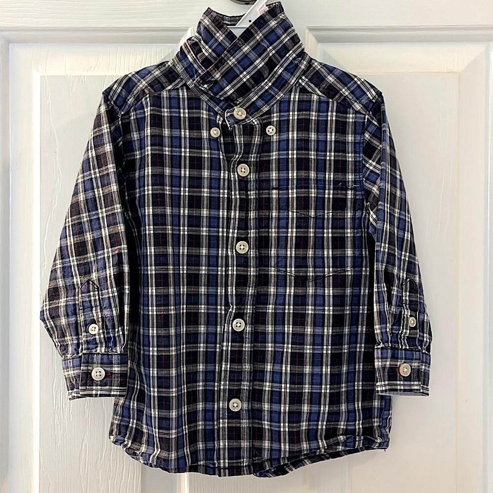 OshKosh B’gosh button down plaid shirt